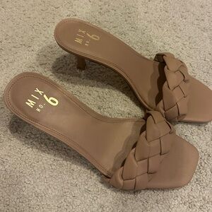 Mix No. 6 Nude Braided Women's Heels
